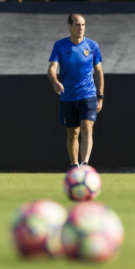 Fotos de la despedida de Pako Ayestarán del Valencia CF y del entrenamiento y rueda de prensa de Voro