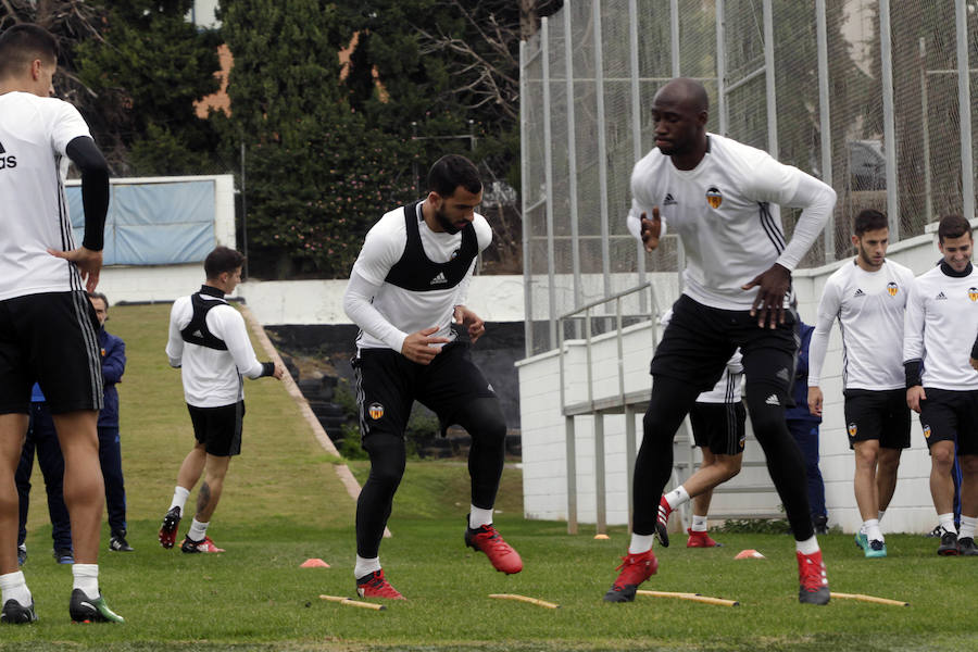 Fotos del entrenamiento del Valencia CF