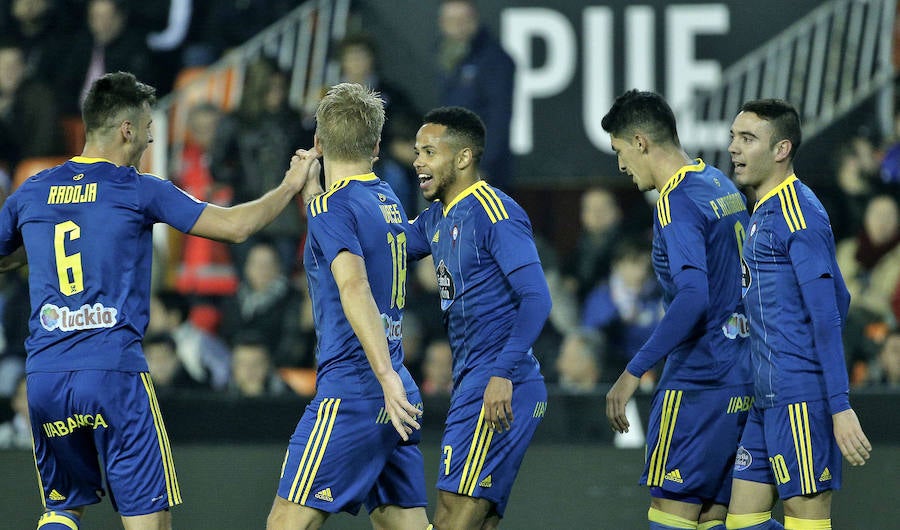 Fotos del Valencia-Celta de Copa del Rey