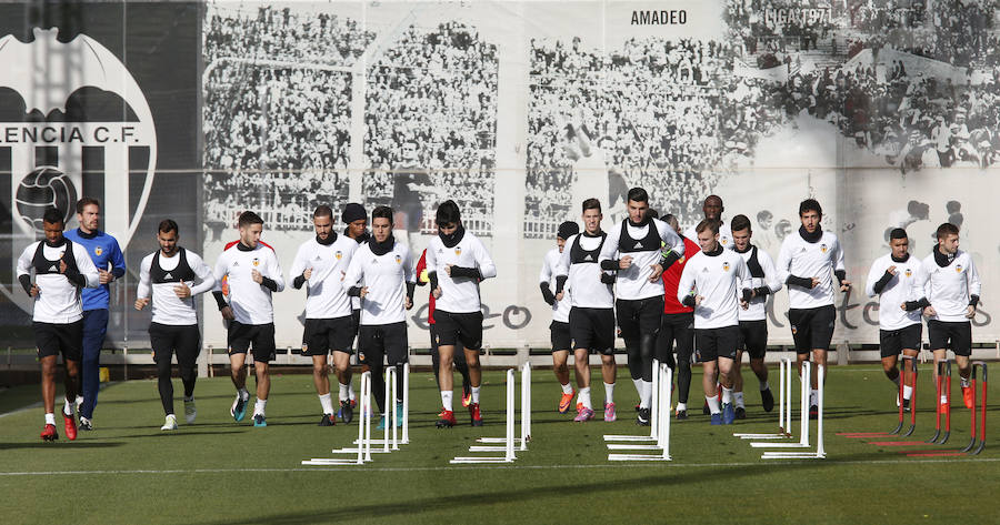 Fotos del entrenamiento del 11 de diciembre del Valencia CF