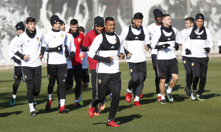 Fotos del entrenamiento del Valencia CF