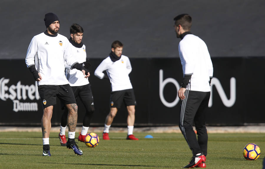 Fotos del entrenamiento del Valencia CF