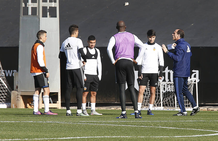 Fotos del entrenamiento del Valencia CF