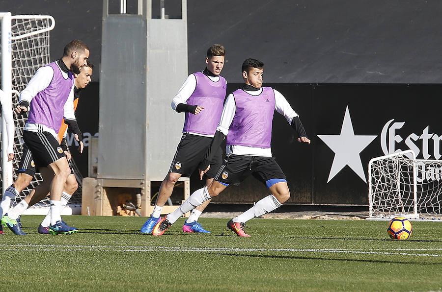 Fotos del entrenamiento del Valencia CF