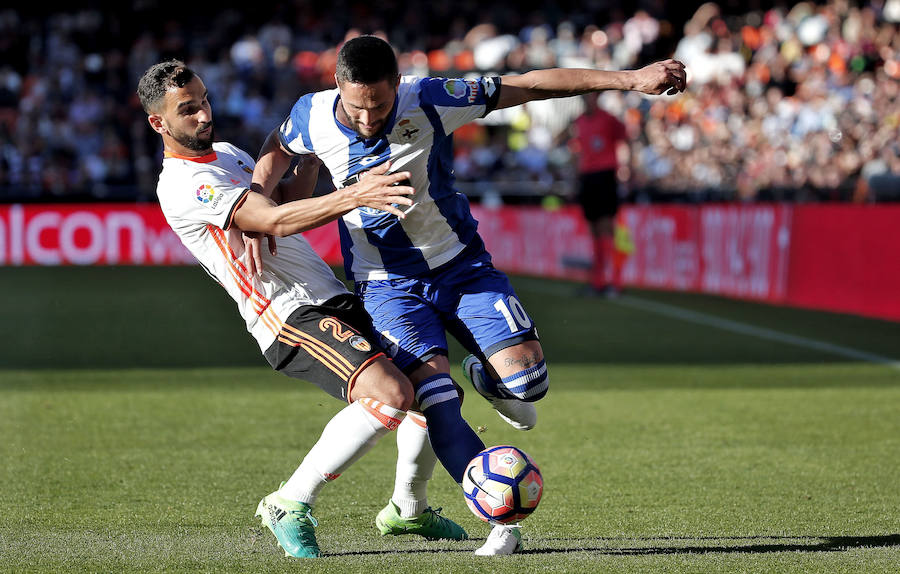 El Valencia CF-Deportivo de la Coruña, en imágenes