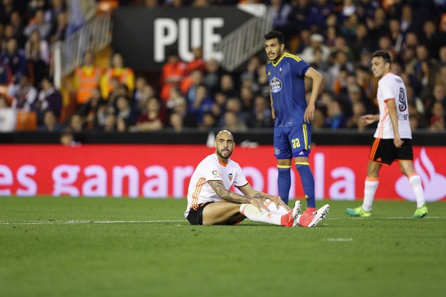 El Valencia-Celta correspondiente a la jornada 30, en imágenes