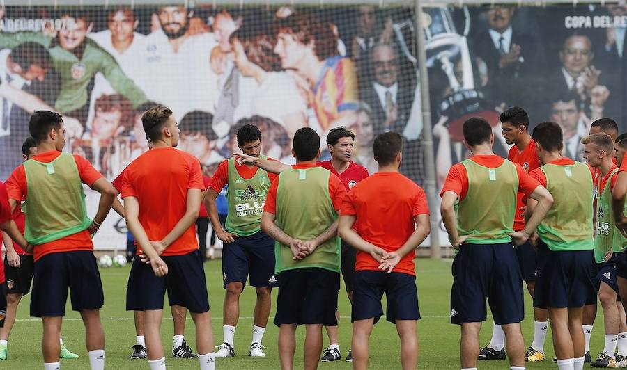 Fotos del primer entrenamiento de Marcelino