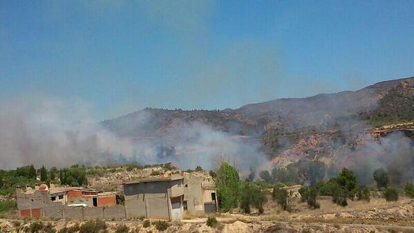 Incendio en Chelva