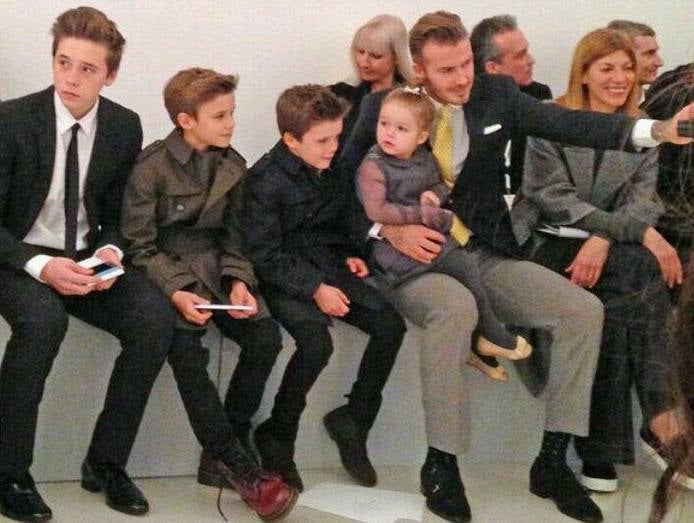 Los hijos de David y Victoria Beckham, un clon de sus padres