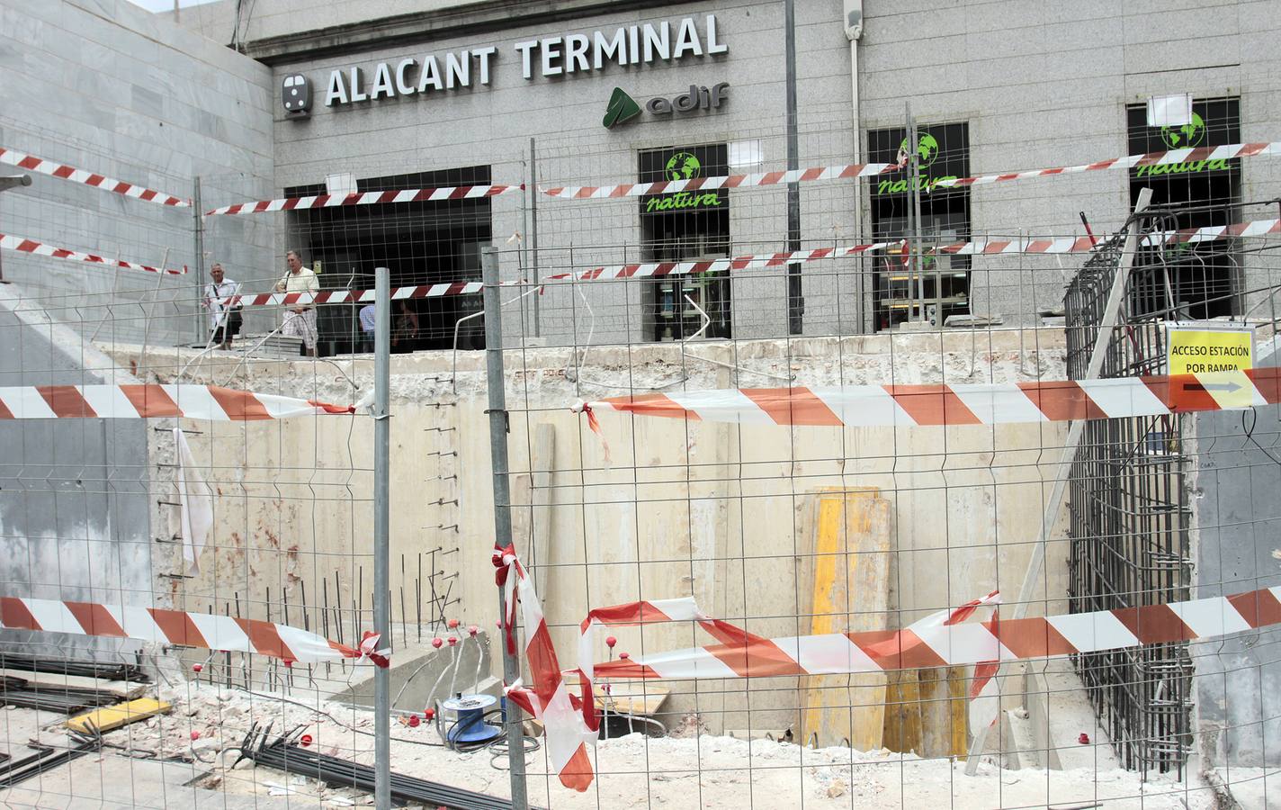 Obras en la Estación de Alicante