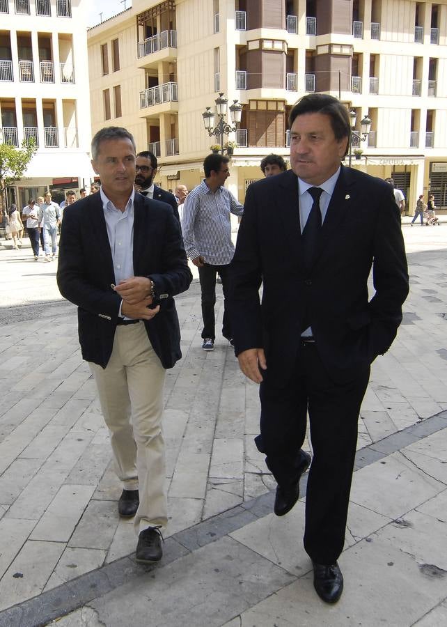 Entrenamiento del Elche CF y visita a la Virgen de la Asunción