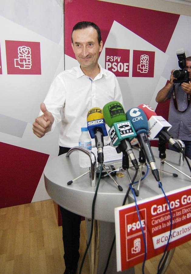 Carlos González, como candidato a las primarias del PSOE en Elche