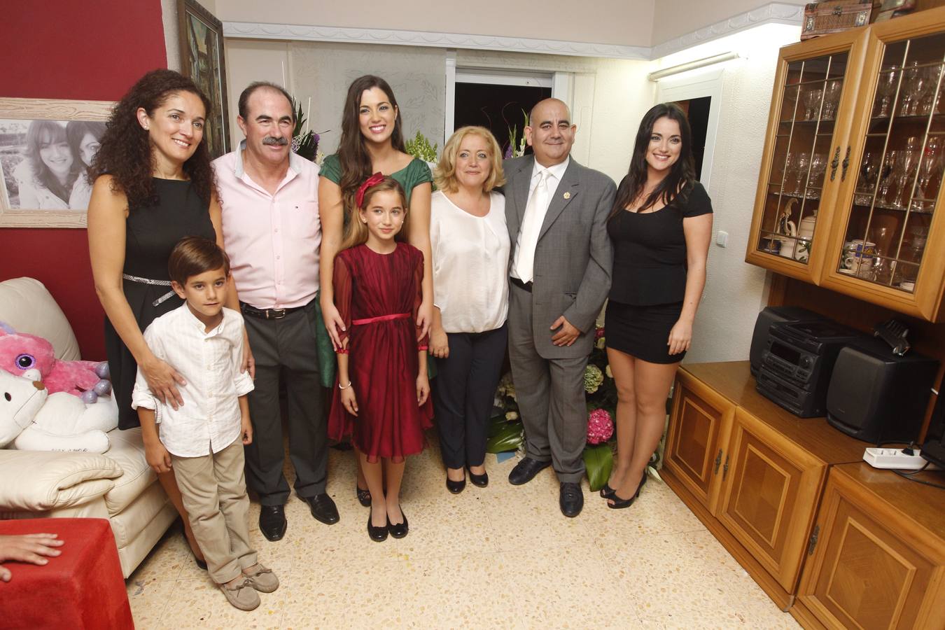 Falleras mayores de Valencia 2015: En casa de Estefanía López y María Donderis