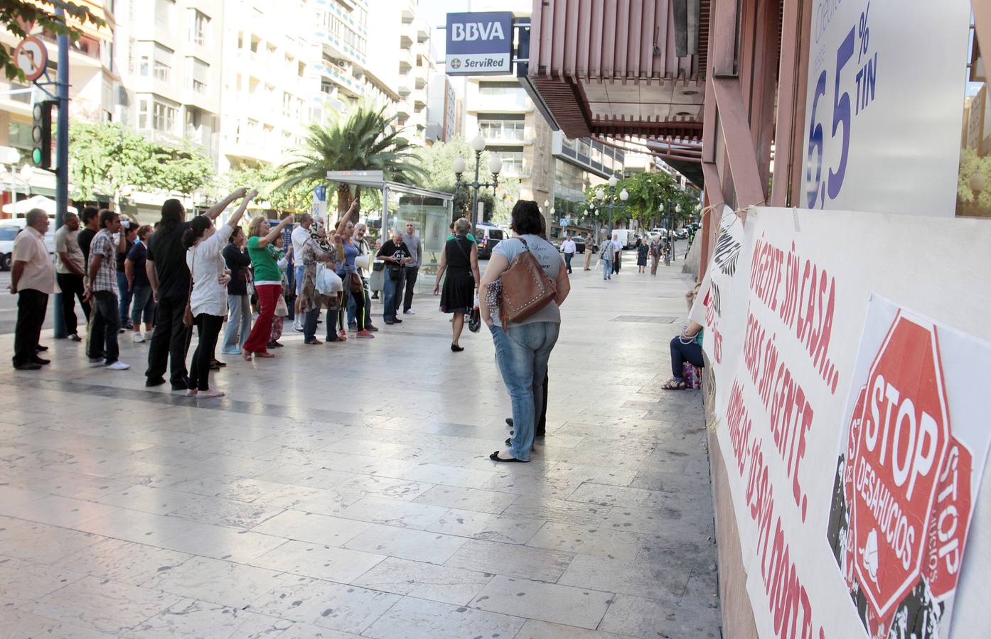 Protesta de STOP desahucios en La Rambla