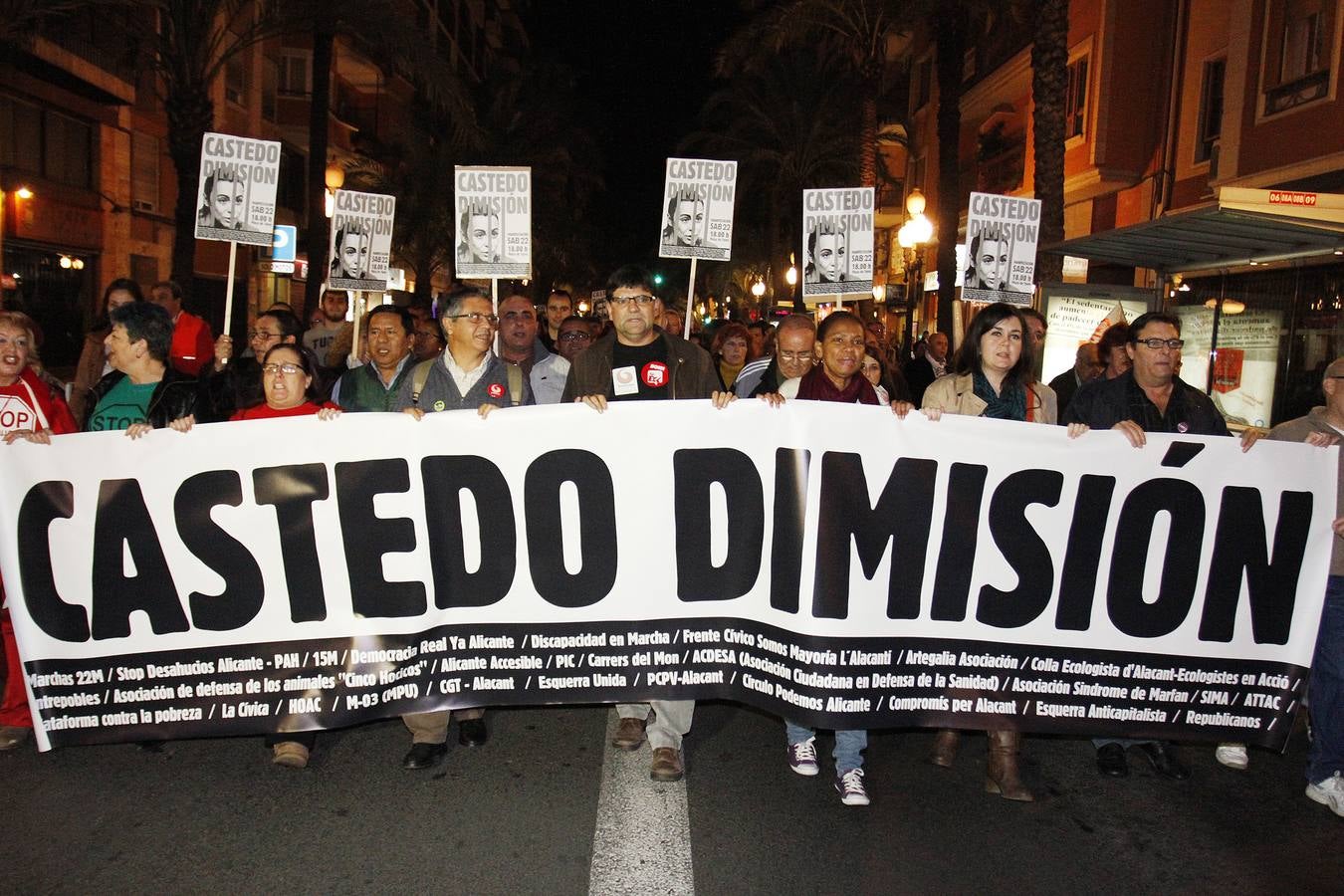 La movilización contra Castedo decae