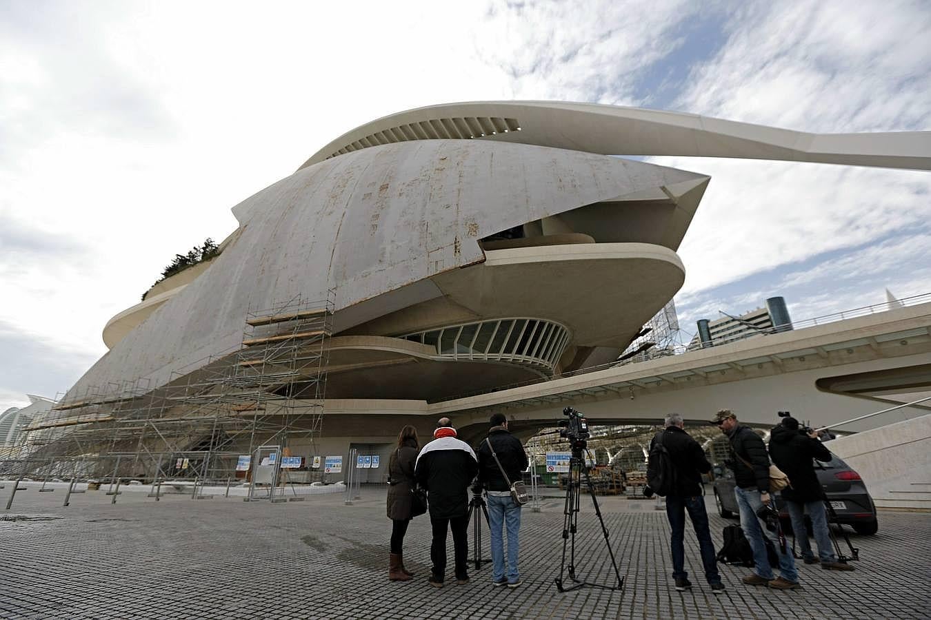 La policía en el Palau de les Arts