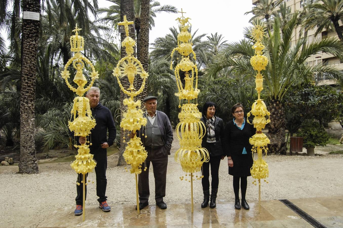 Presentación de las palmas blancas para el Papa y los Reyes