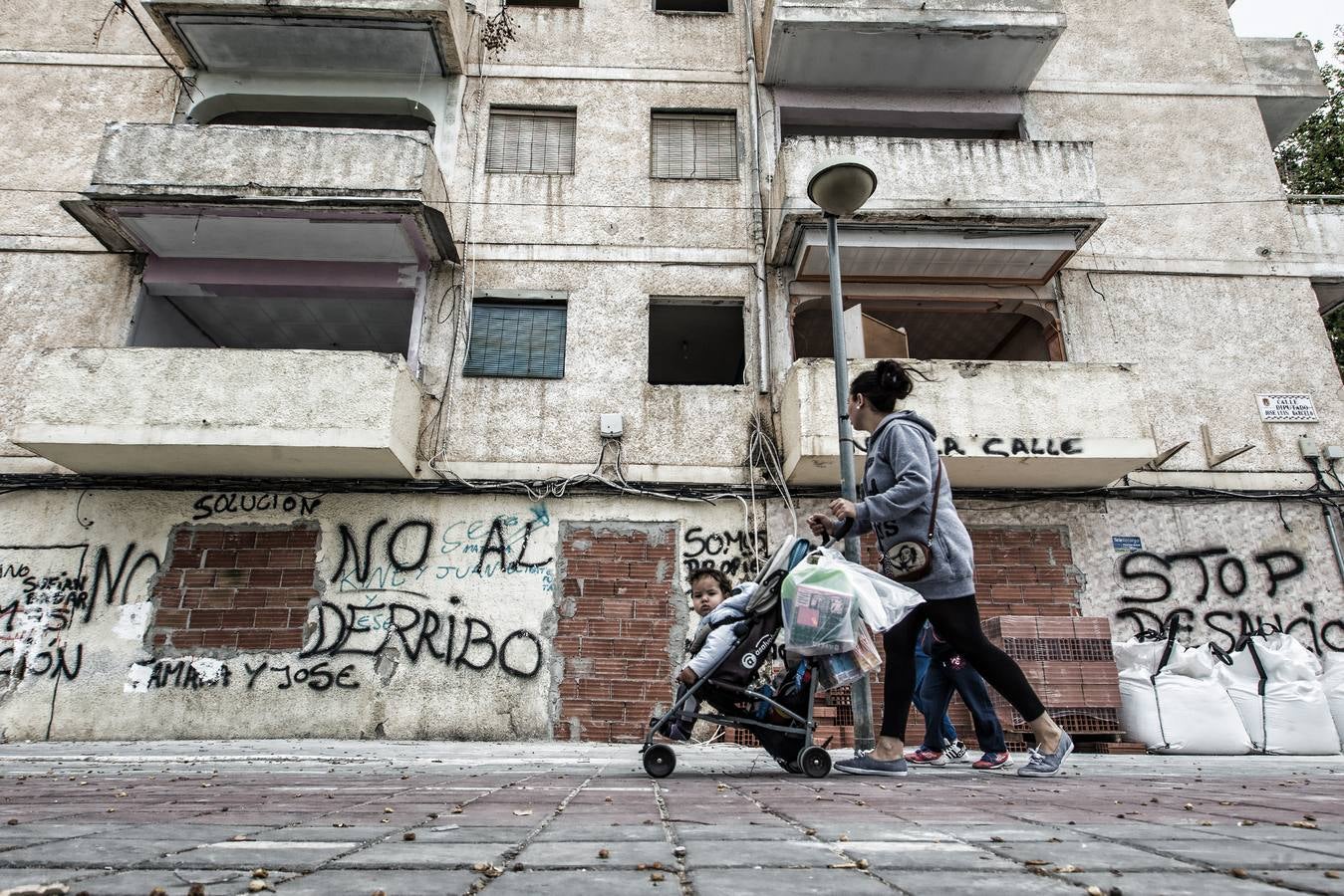 Edificios desalojados de Nou Alcolecha