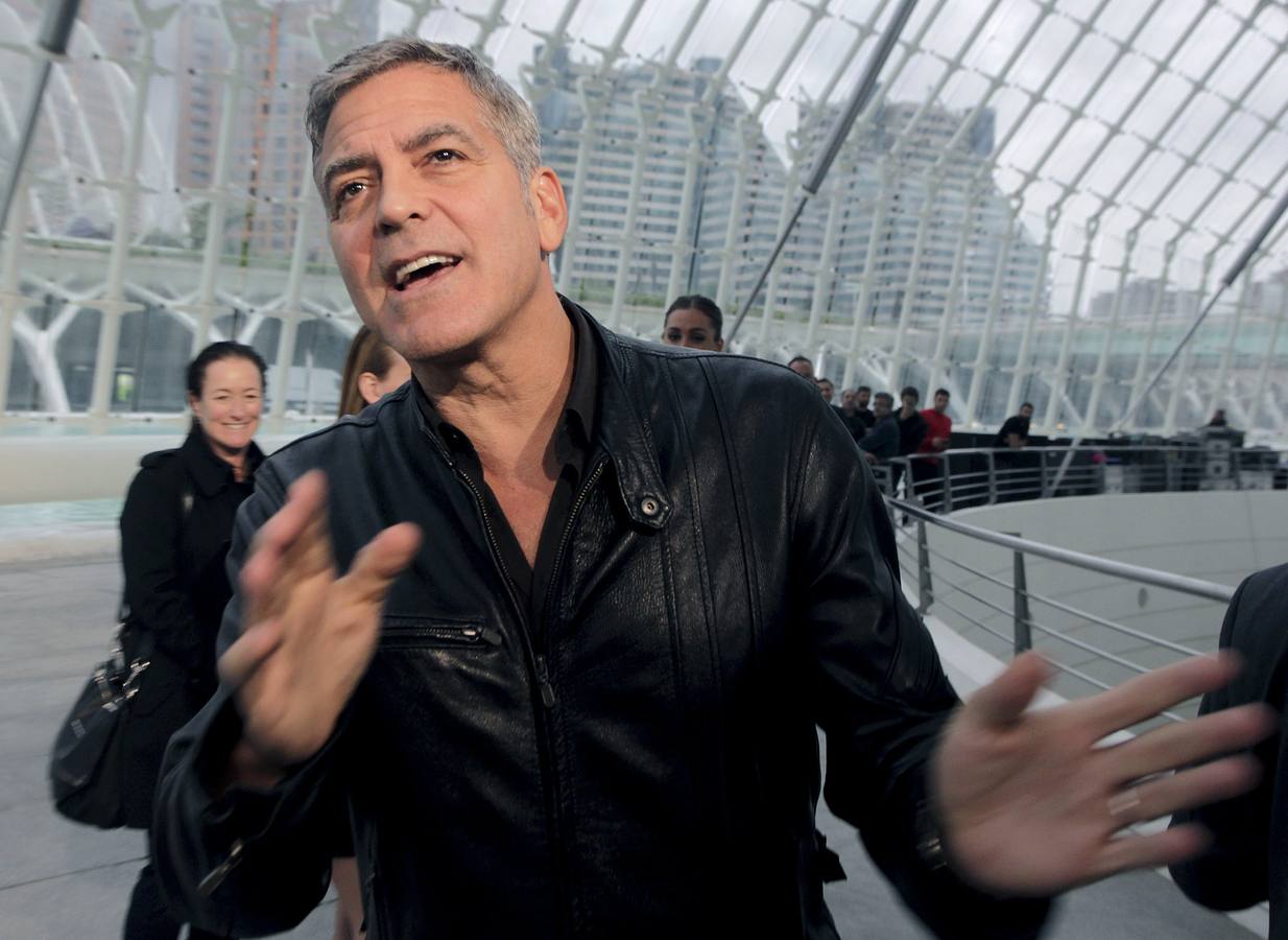 George Clooney presenta 'Tomorrowland' en Valencia