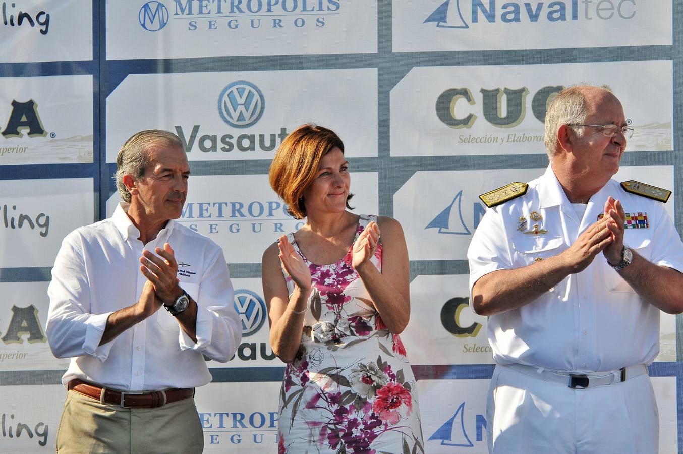 Entrega de premios de la Copa de SM la Reina de vela en Valencia