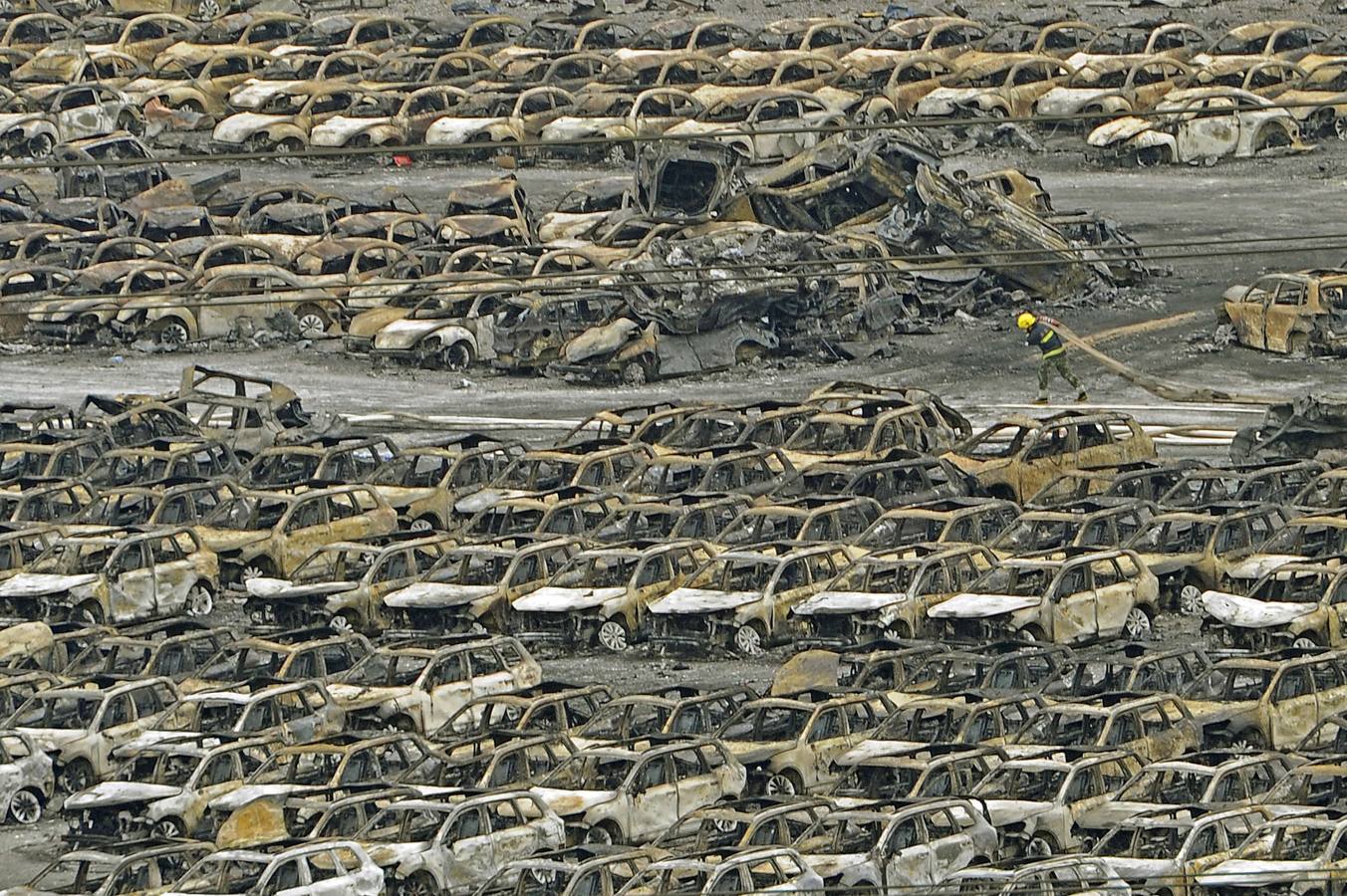 Devastación en Tianjin