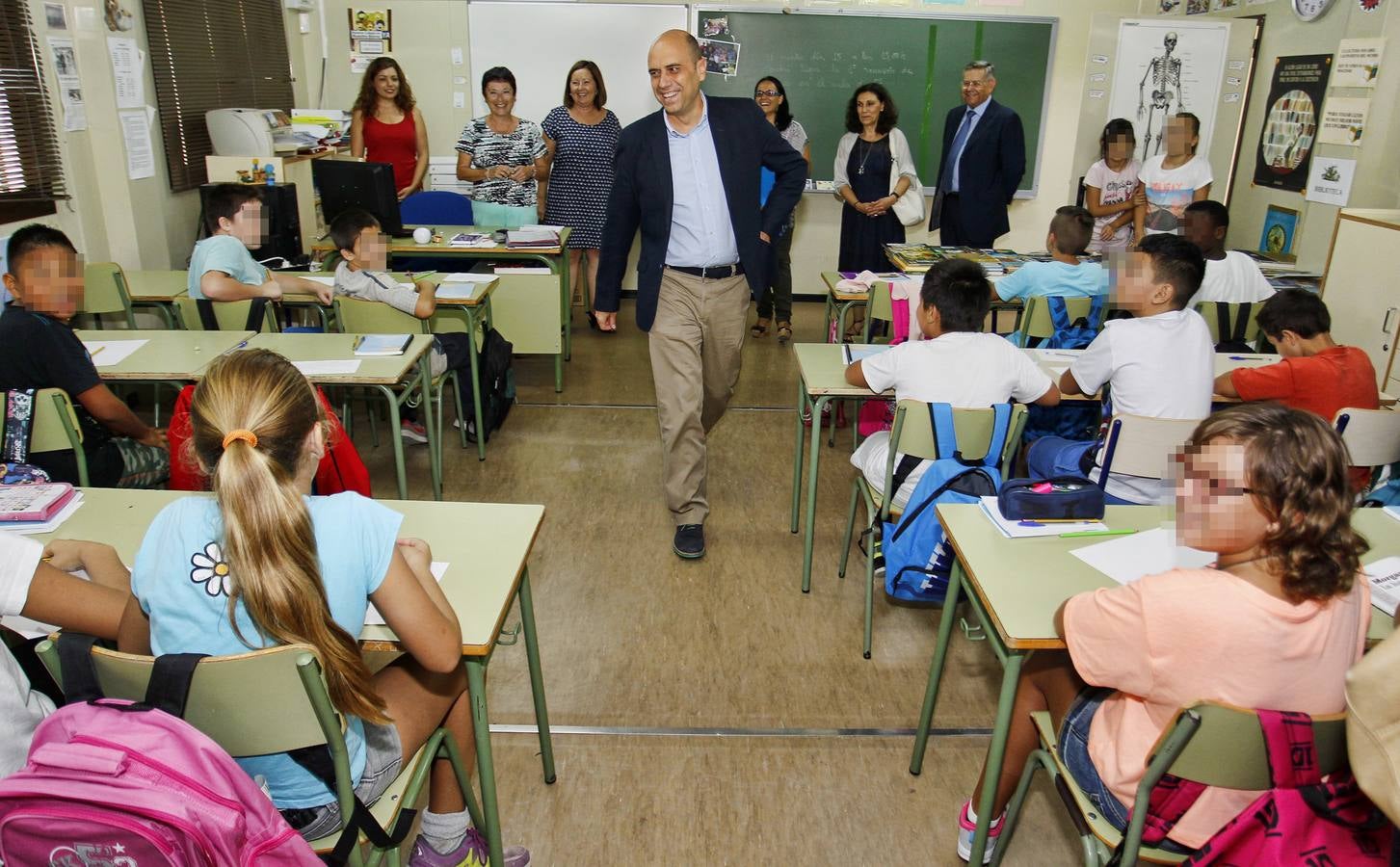 El alcalde de Alicante visita el colegio Manjón Cervantes