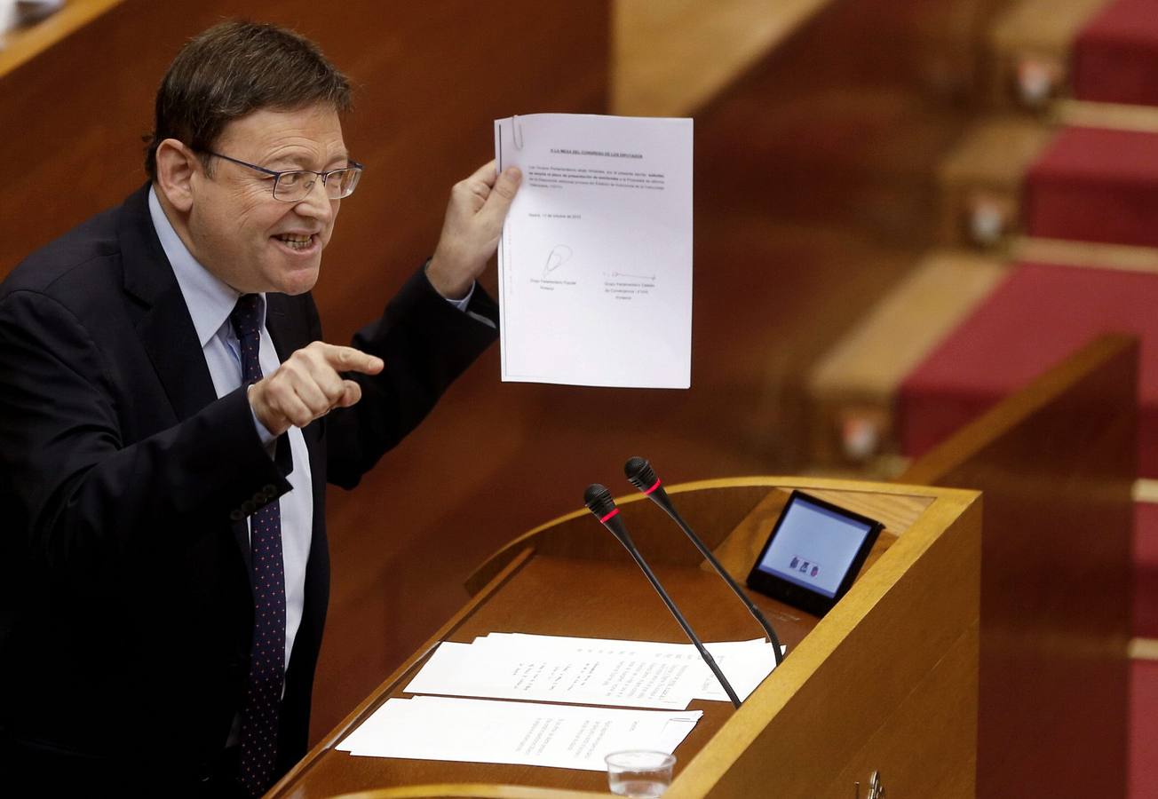 Primera sesión de control a Ximo Puig