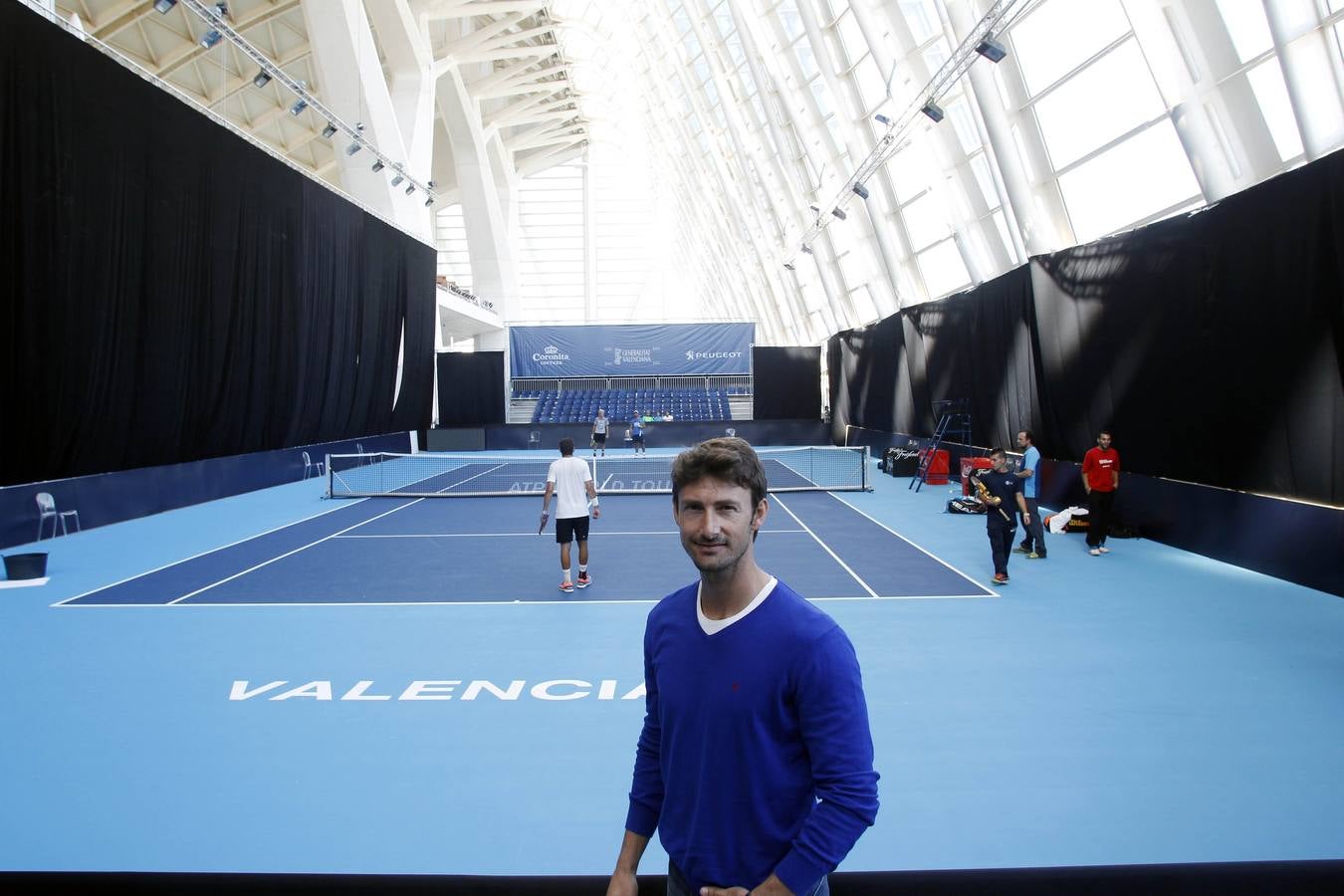 El Open de Tenis de Valencia, en pleno montaje