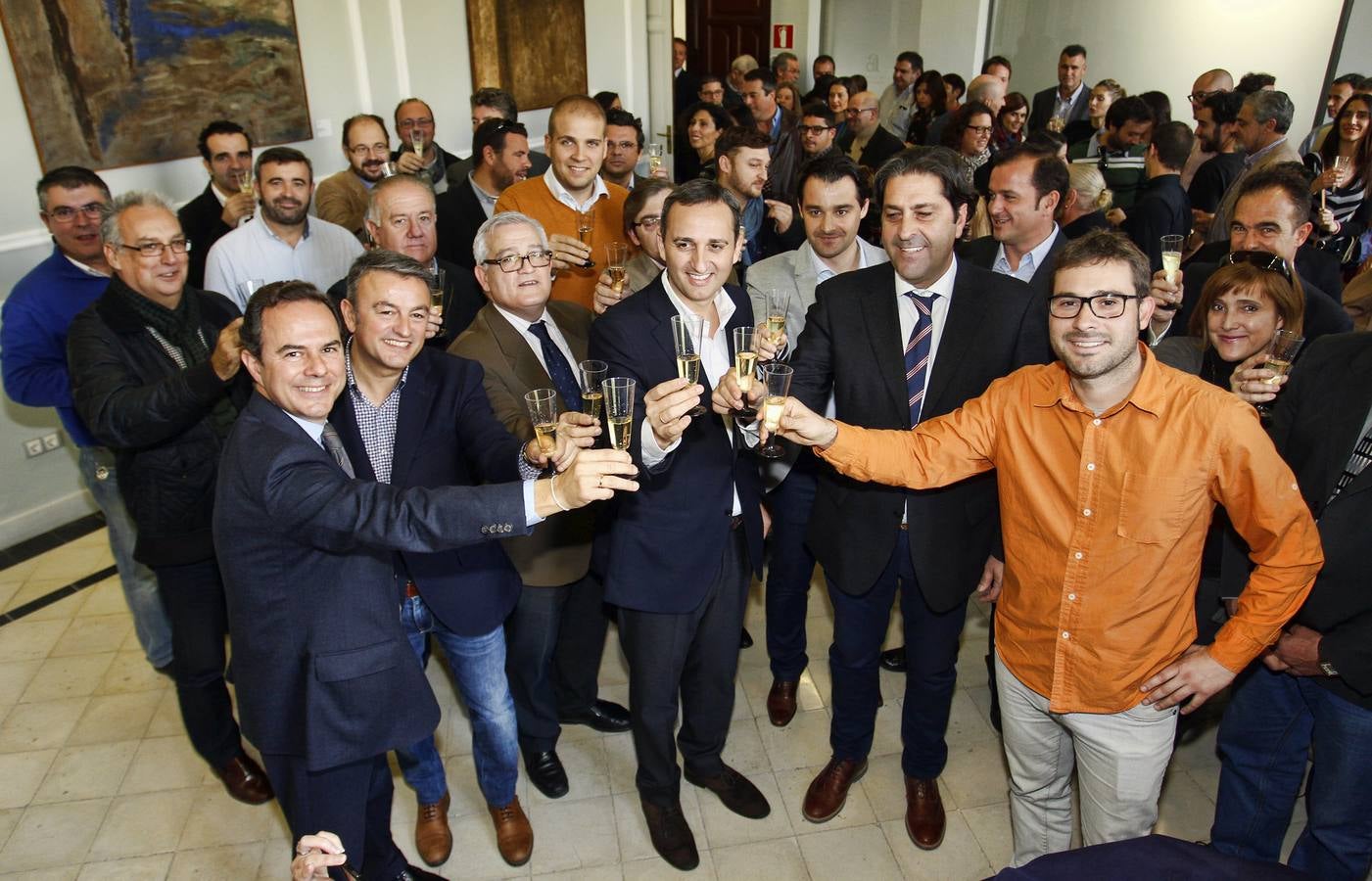 Brindis para celebrar la Navidad en la Diputación