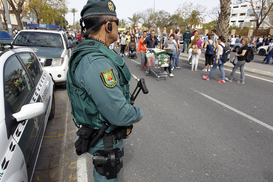 Miles de romeros participan en la Peregrina (I)