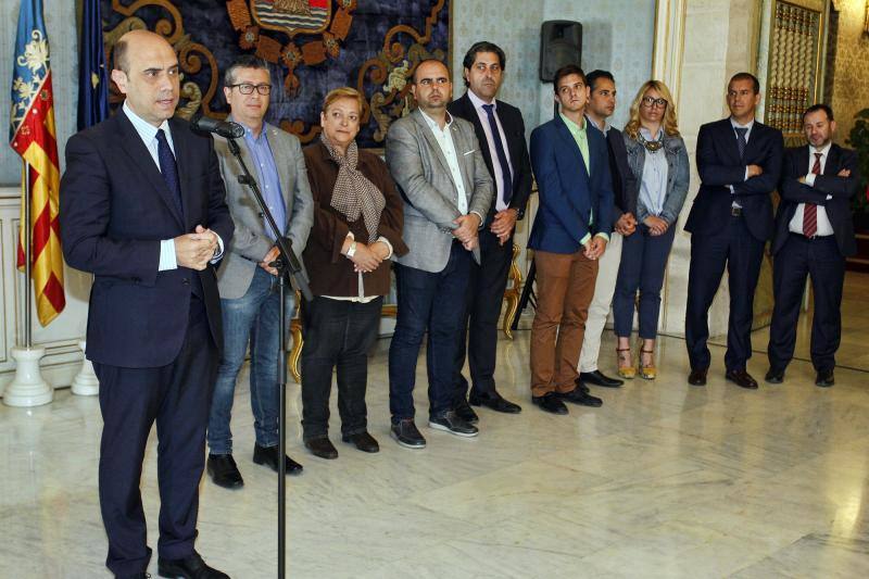 Recepción municipal de los premiados en la Gala Plataforma en Alicante