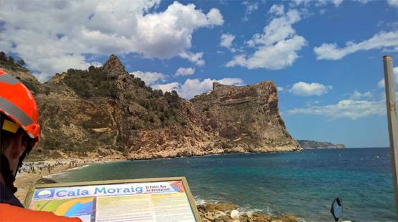 Fotos del rescate de un senderista en Benitatxell