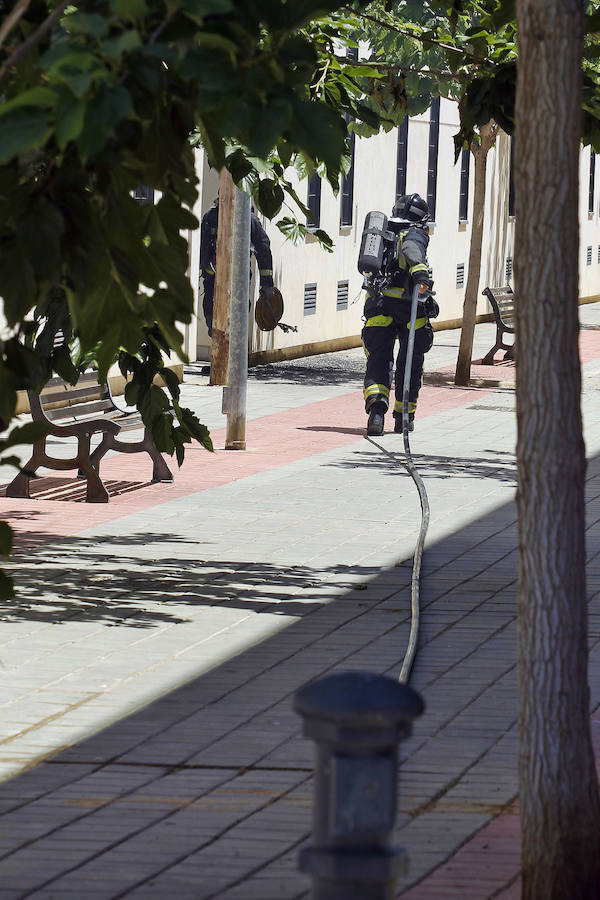 Incendio en el barrio San Agustín