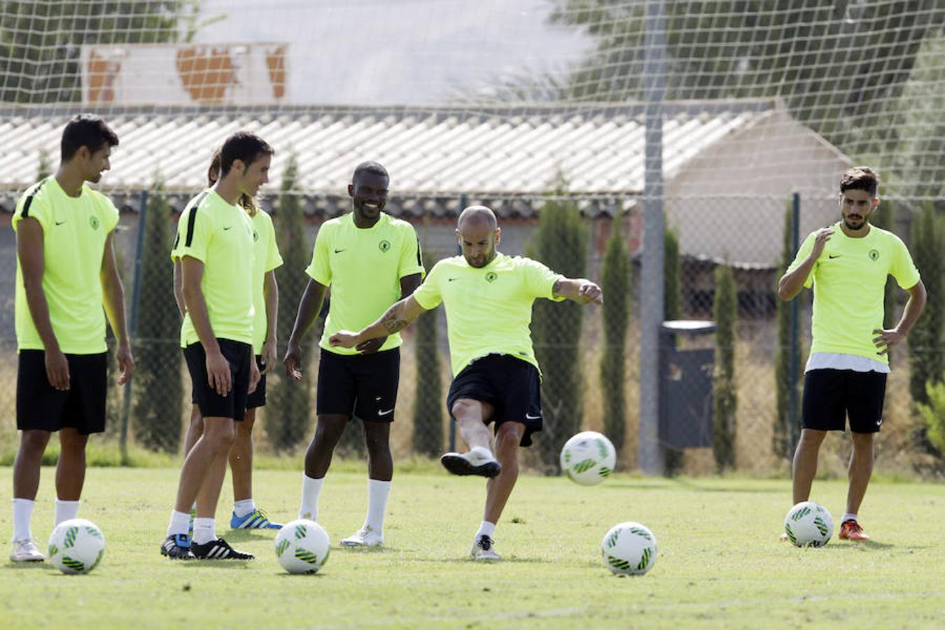 Entrenamiento del Hércules preparatorio para el choque ante el Gavà