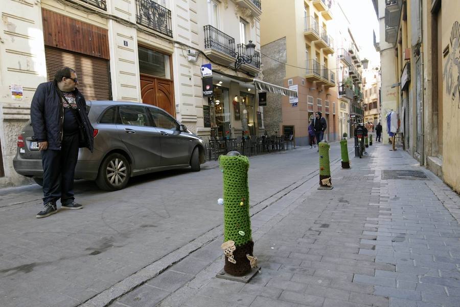 Fotos de los bolardos retirados