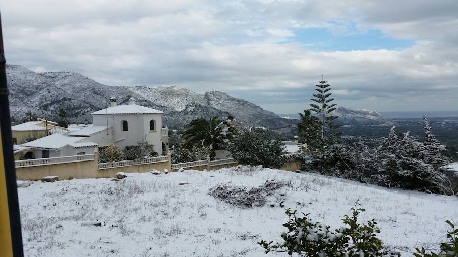 Fotos de la nevada en Vall de Laguar