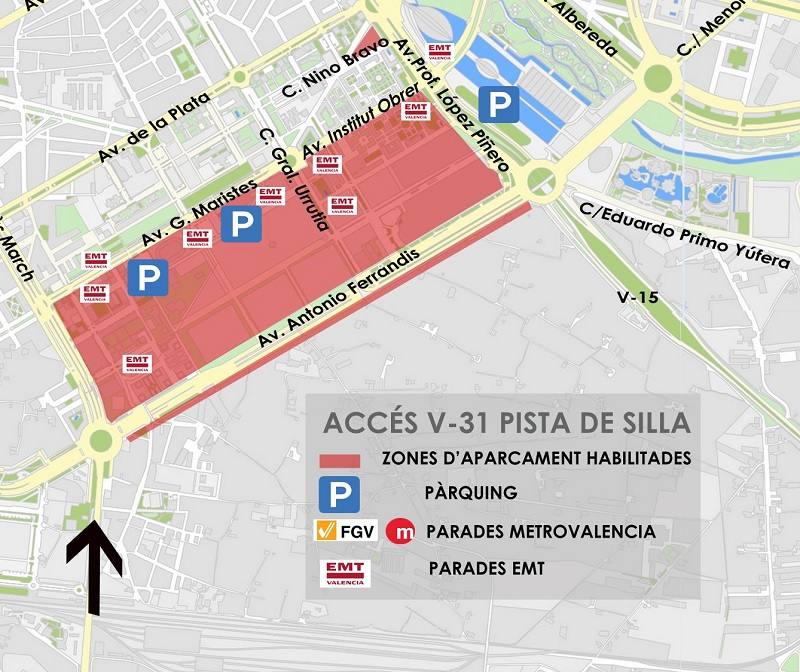 Mapas de dónde aparcar en Valencia durante las Fallas 2017