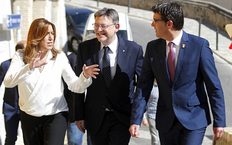 Fotos de Susana Díaz y Ximo Puig en Ontinyent