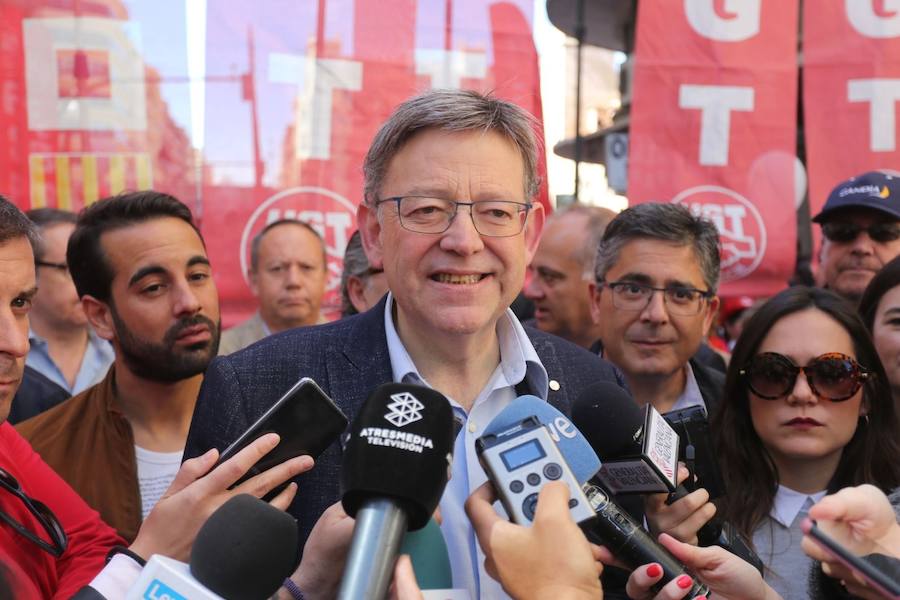 Fotos de las manifestaciones del 1 de mayo, Día del Trabajador, en Valencia ciudad