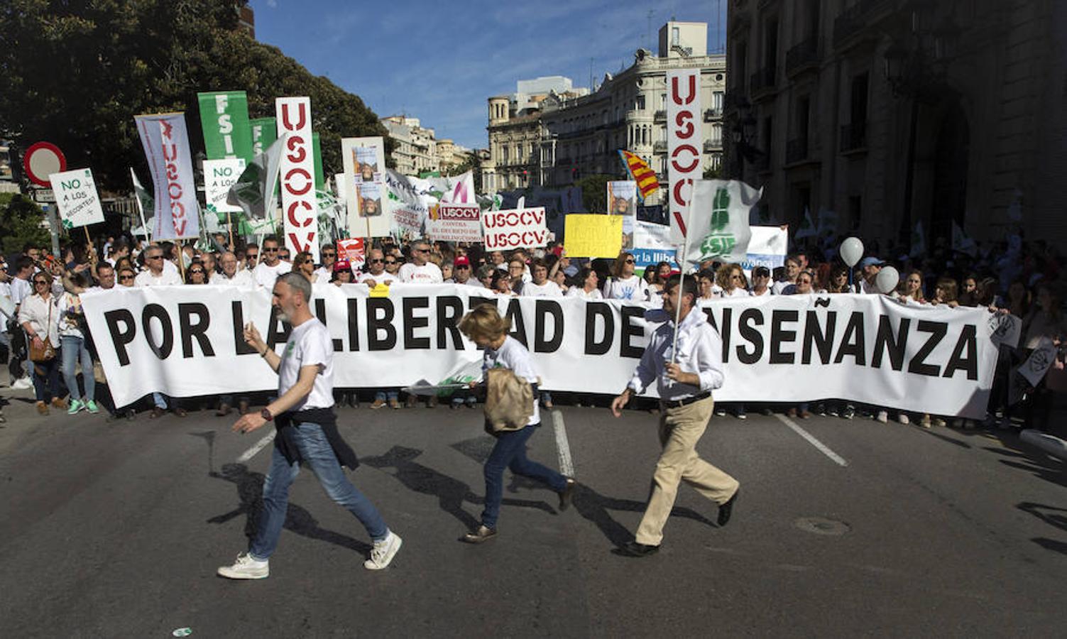 Fotos manifestación por la libertad educativa (I)