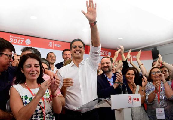 Pedro Sánchez logra 254 delegados de los 351 en los «congresillos» de Valencia y Susana Díaz 89