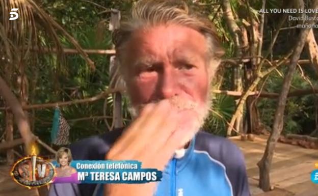 Bigote Arrocet rompe a llorar tras el mensaje de M.ª Teresa Campos: «Te amo»