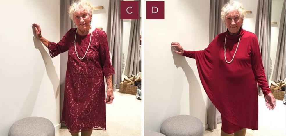 Una mujer de 93 años pide ayuda en las redes para elegir su vestido de novia