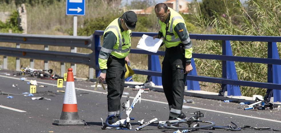 Los ciclistas víctimas de accidentes en la Comunitat Valenciana se triplican en sólo una década