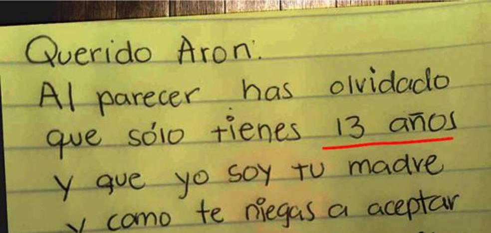 La carta de una madre a su desobediente hijo que causa sensación en Internet
