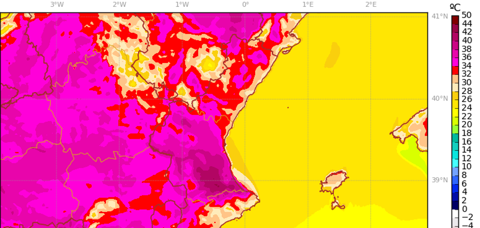 Sanidad activa la alerta naranja por calor en 55 localidades de Valencia