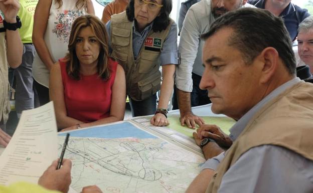 Susana Díaz: «No vamos a permitir que se recalifique ni un solo metro incendiado»