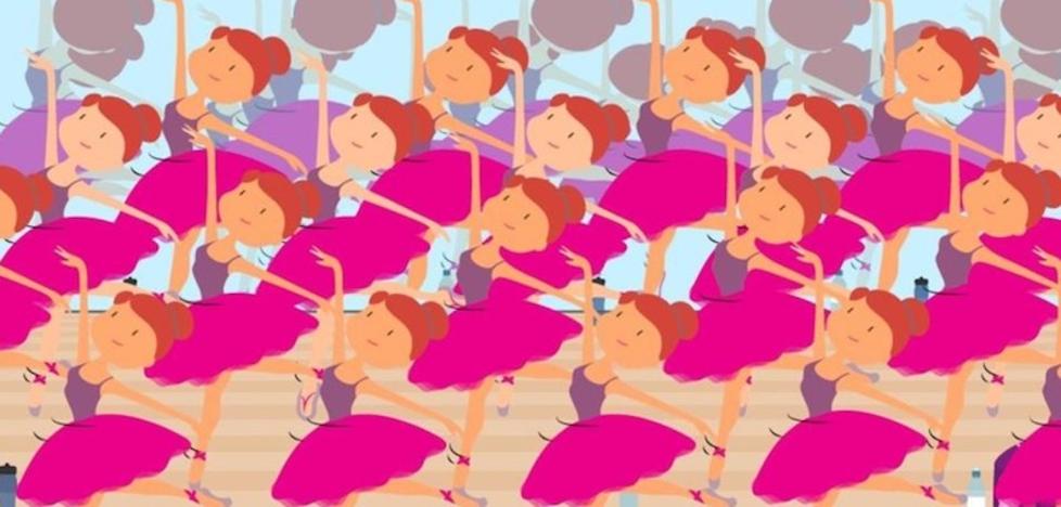 ¿Qué bailarina no lleva el uniforme completo?