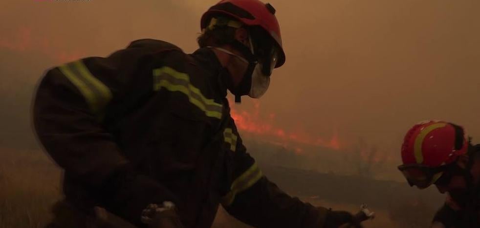 La increíble labor de los bomberos en el incendio de Gátova