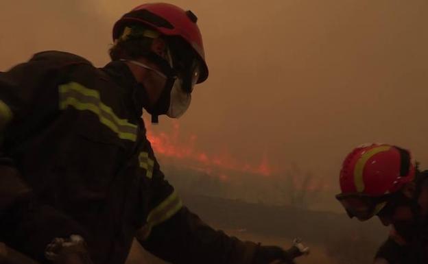 La increíble labor de los bomberos en el incendio de Gátova